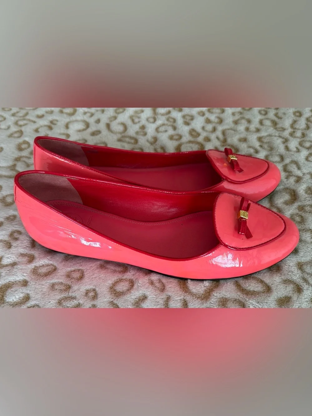 Tory Burch Dakota Leather Bow Slip On Loafer Flat Women’s Size: 10M